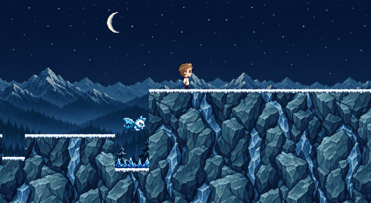 A snowy world where your memories become part of the adventure